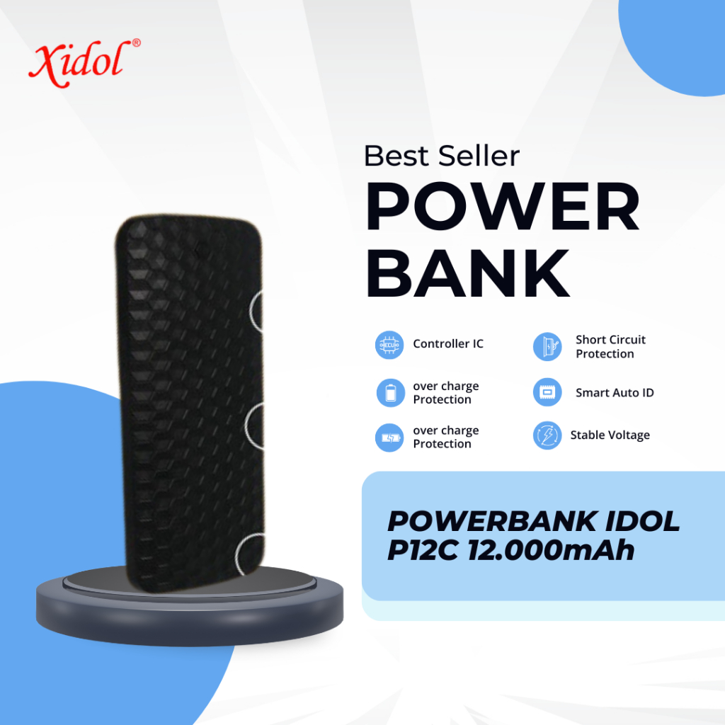 POWERBANK XIDOL P12C 12.000mAh