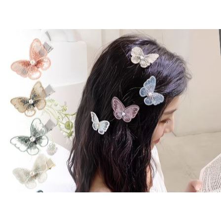 Jepit Rambut Korea Kupu Kupu / Jepit Rambut Cantik Fashion Korea Jepitan KupuKupu Wanita / Jepitan R