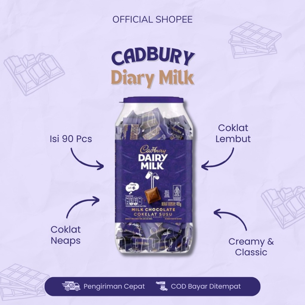 

Coklat Cadburry Dairy Milk Halal