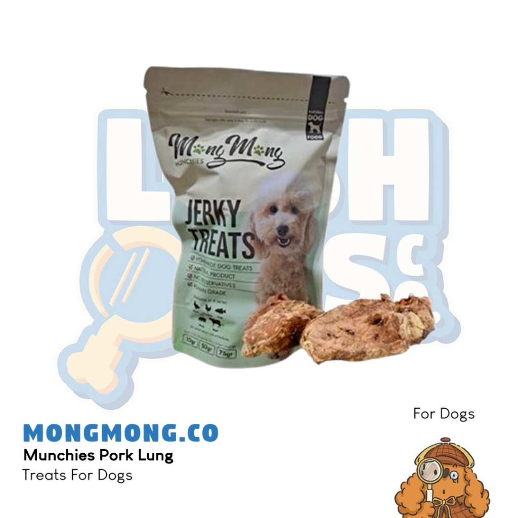 MongMong.Co Munchies Pork Lung Dog Treats