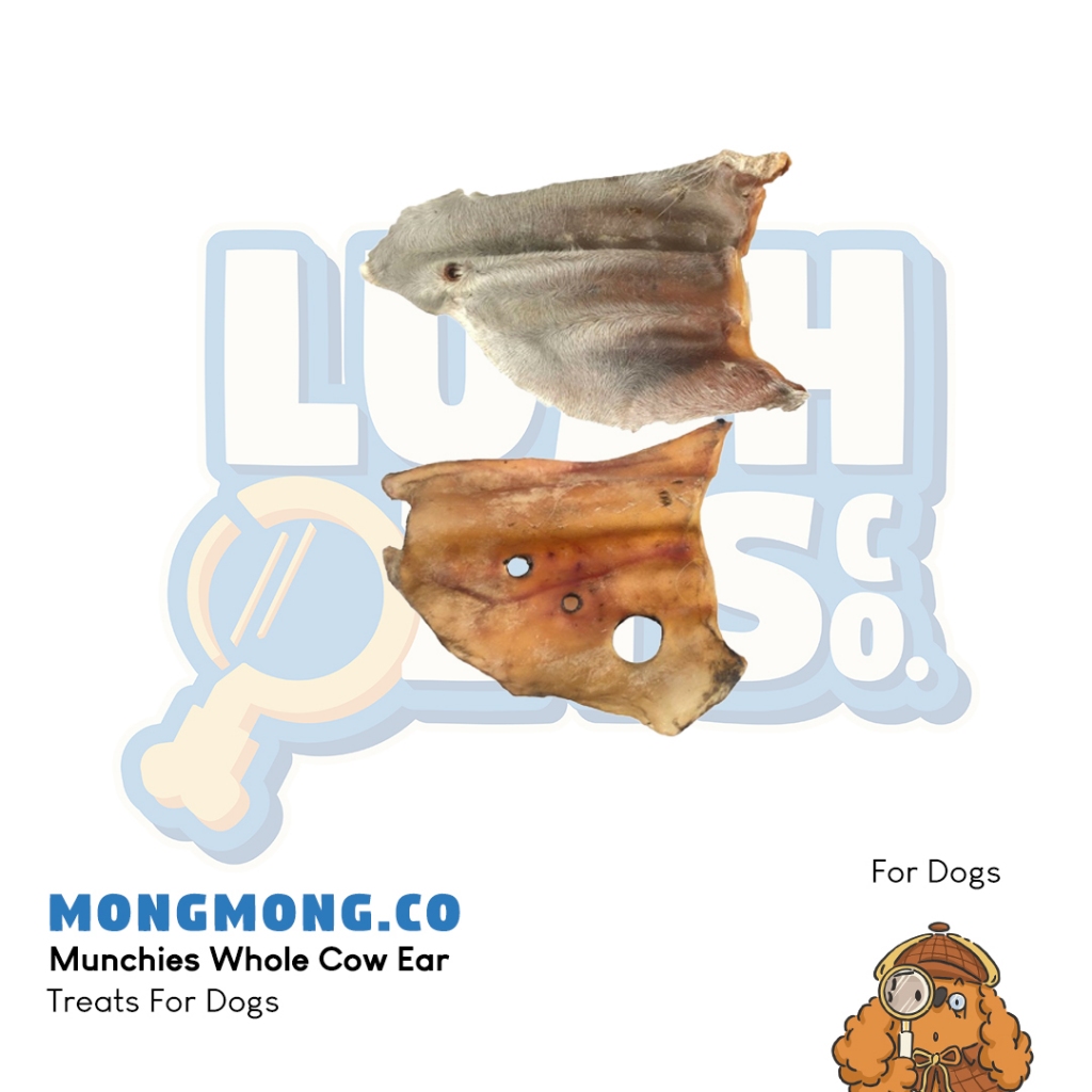 MongMong.Co Munchies Whole Cow Ear Dog Treats