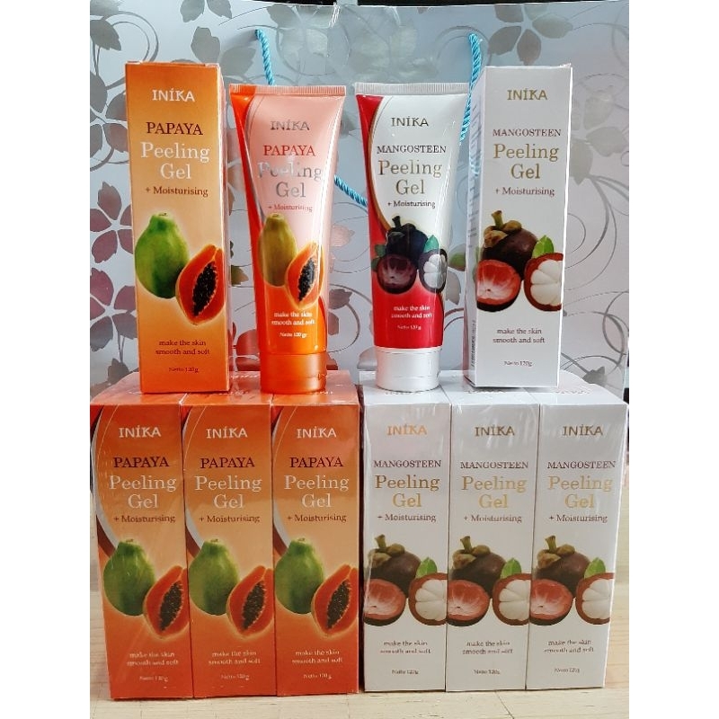INIKA PEELING GEL 120GR (PAPAYA / MANGGIS)
