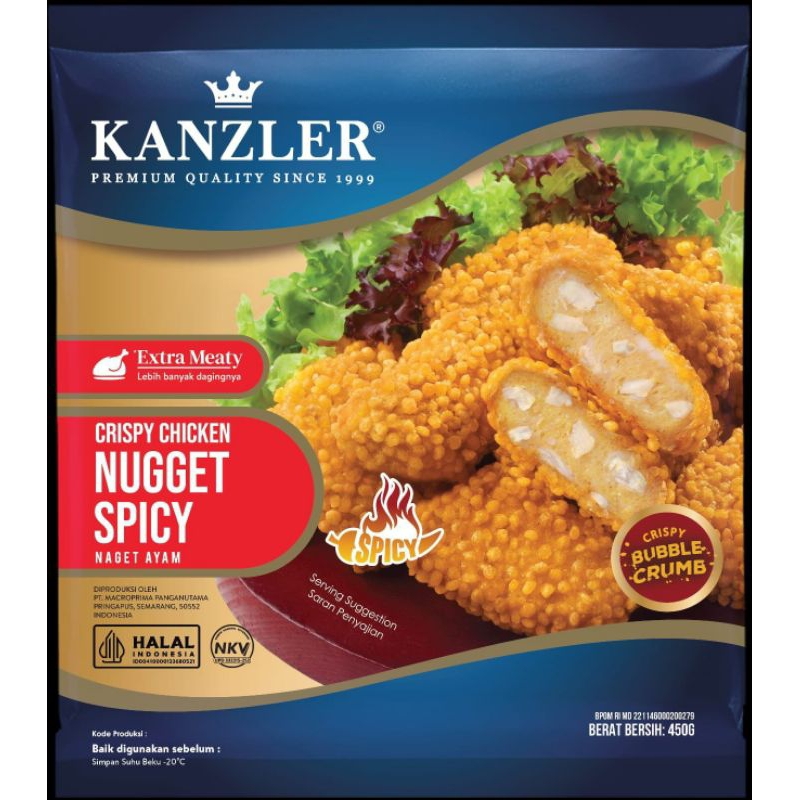 

Kanzler Crispy Chicken Nugget SPICY 450g