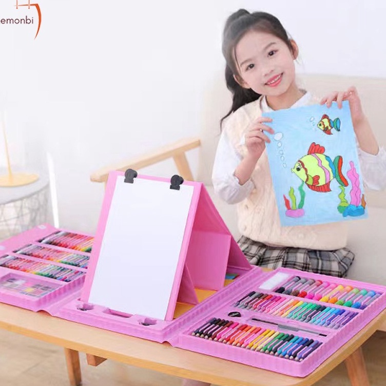 

KODE Q9J8 Crayon Anak Pengasah 28pcs Set Alat Menggambar Melukis Anakanak Crayon Cat Air Pensil