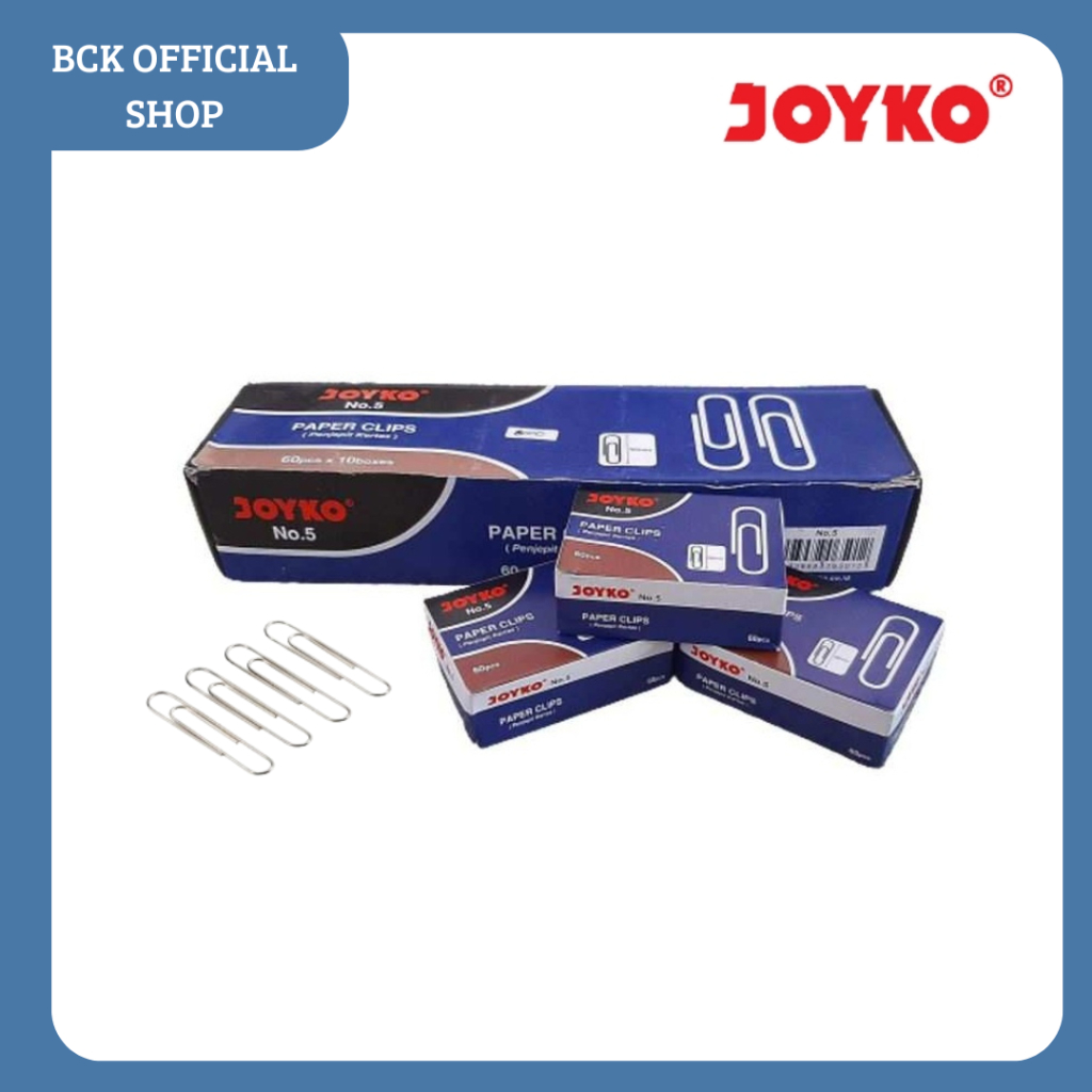 

Paper Clip Jumbo / Klip Penjepit Kertas Joyko No.5 (DUS KECIL)