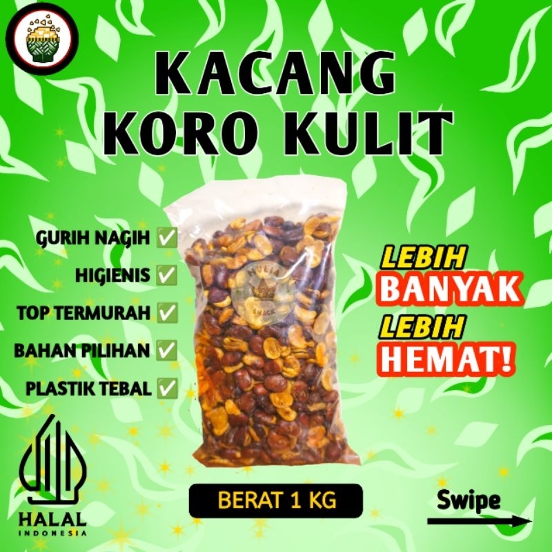 

Kacang Koro Kulit kupas 1 Kg/ Kacang koro 1 Kg/ Kacang koro gurih
