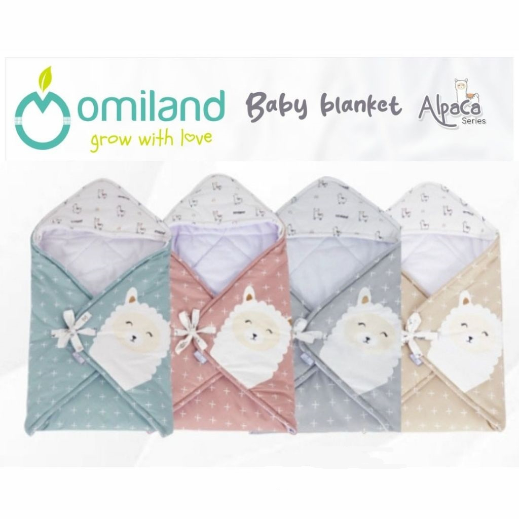 Omiland Baby Blanket Selimut Topi Bayi Alpaca Series