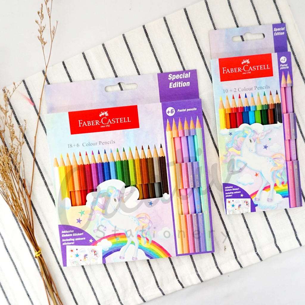 

FABER CASTELL Color Pencil Unicorn Special Edition Pensil Warna 12 24 Warna