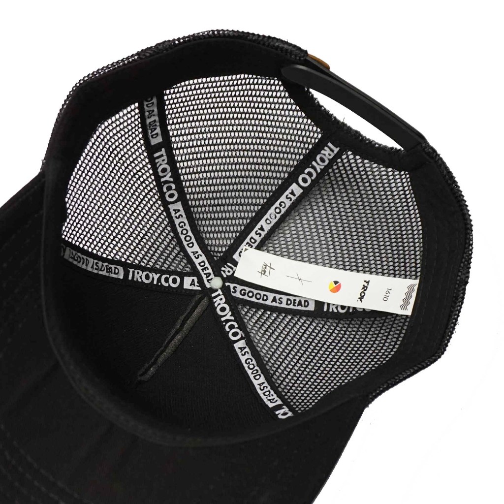 Troy Company Trucker Hat Topi Jaring Hitam Vulpine TC 2611