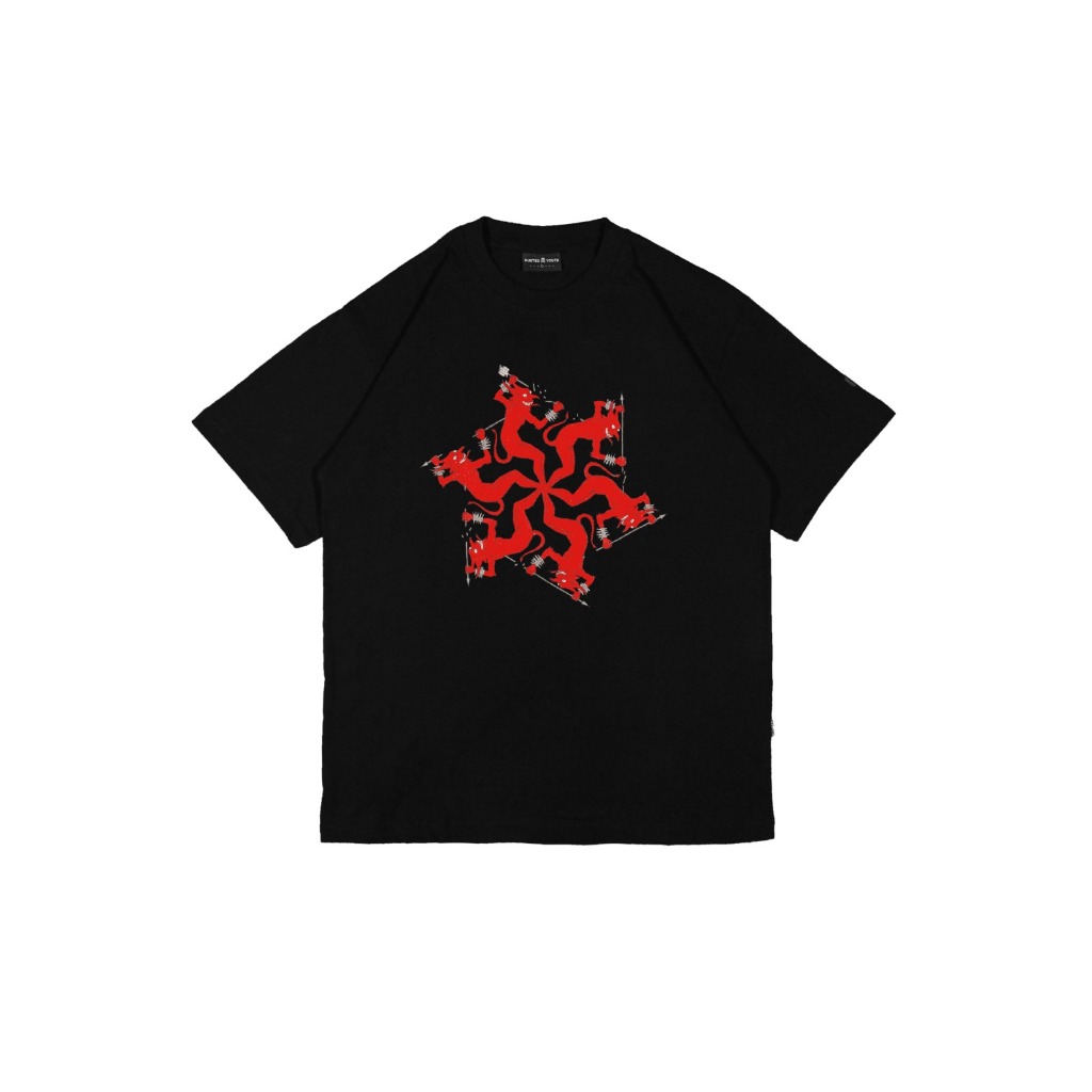 HUSTED KAOS HITAM TRIBUD TS
