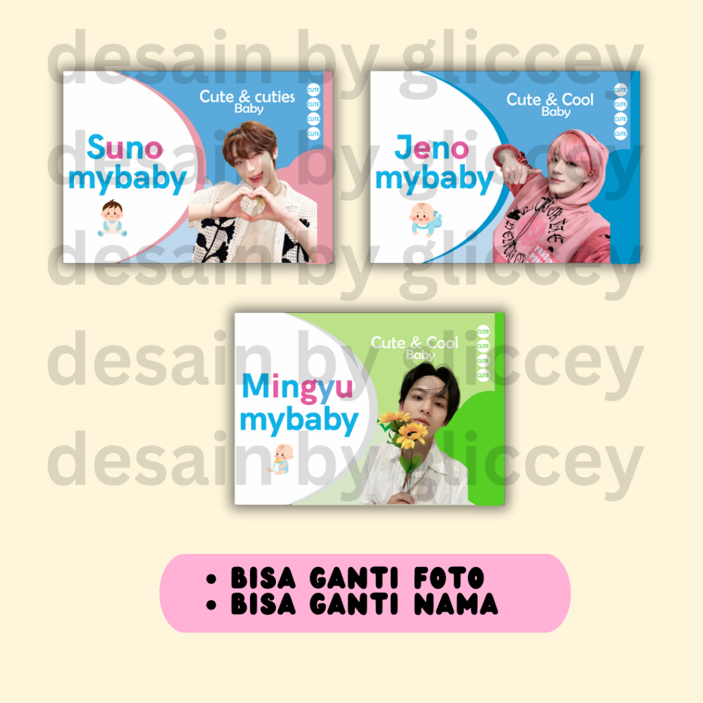 

stiker tissue tissu mitu baby || stiker freebies event kpop konser jepang thai indo