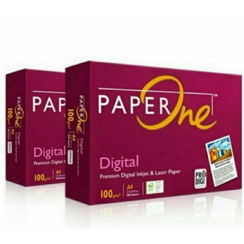 

Kertas Hvs A4 100gr Paper One - Rim isi 500 Sheets.