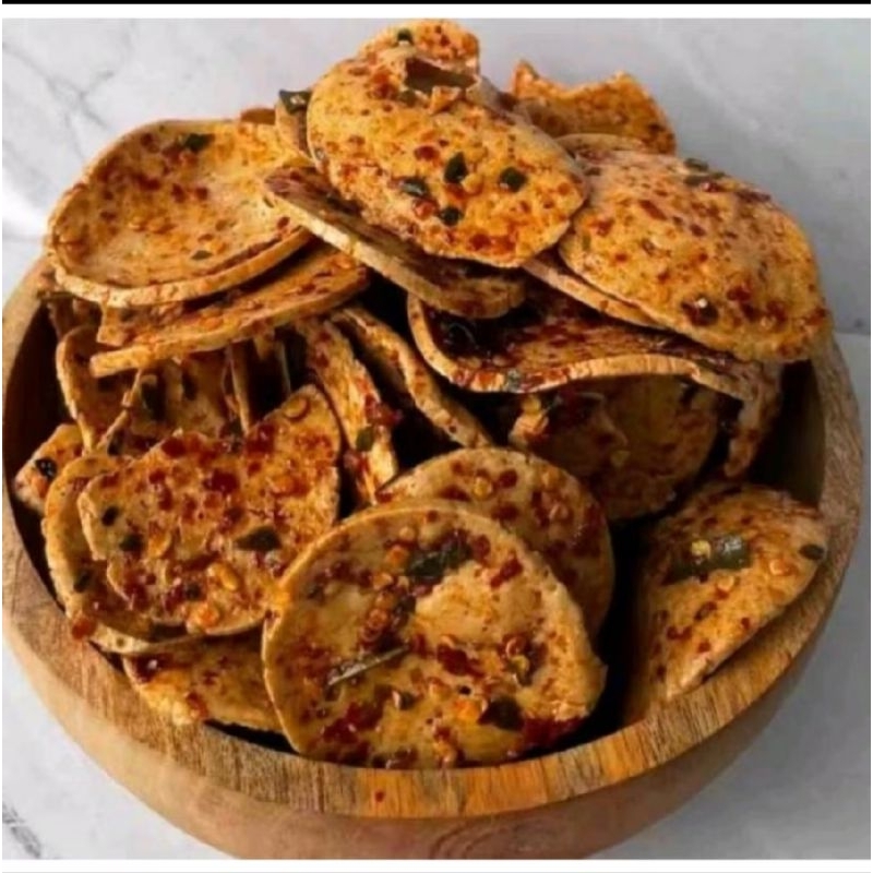

Basreng koin pedas daun jeruk isi 1kg