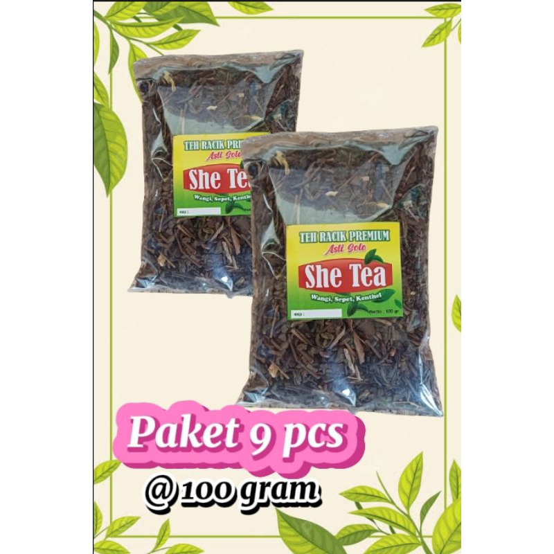 

Teh Racik Premium wangi melati untuk racikan es teh jumbo paket 9pcs @ 100gram