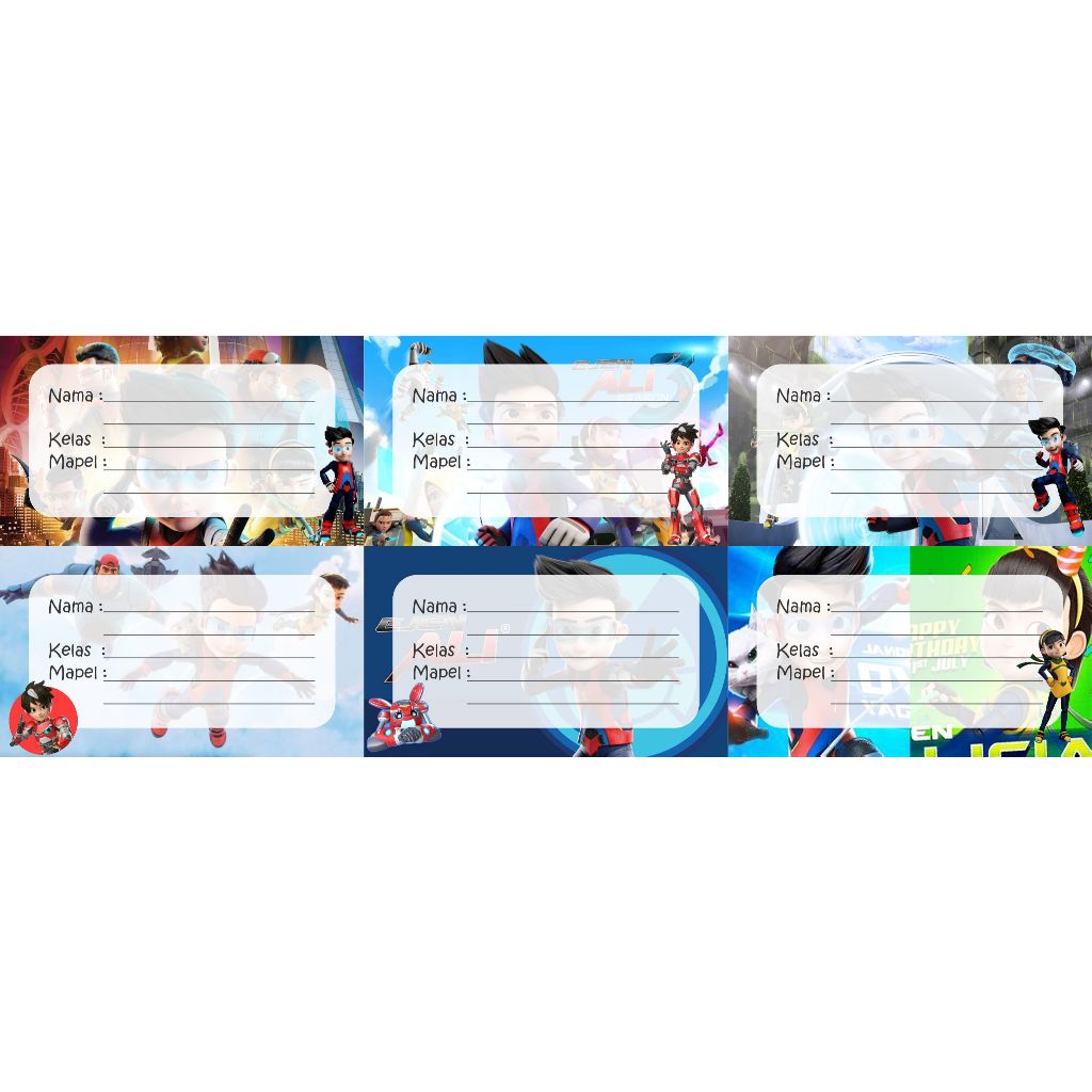 

STIKER LABEL BUKU PELAJARAN SERIES EJEN ALI / STIKER LABEL MAPEL / STIKER LABEL NAMA