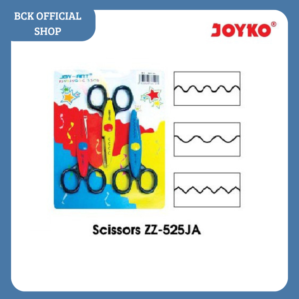 

Gunting Zigzag / Pinking Scissors ZZ-525JA Joyko (SET)