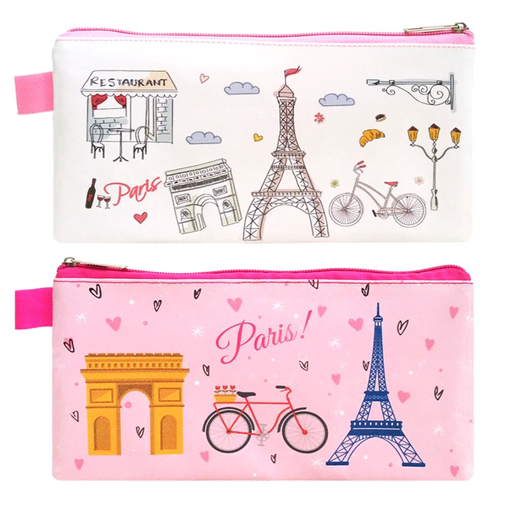 

PROMO SPESIAL Mini Case PARIS Stationary Organizer Pencil Case Tempat Pensil Travelling Organizer