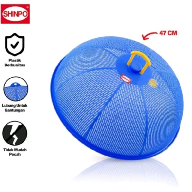 Tudung saji bulat plastik Shinpo Ukuran M/ Tudung saji bulat M shinpo 47 cm/ Tudung saji bulat shinp