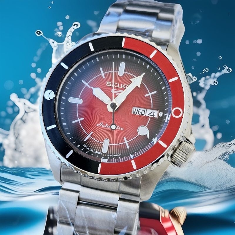 Seiko 5 Sports SRPF67K1 Naruto & Boruto Sarada Uchiha Jam Tangan Pria Automatic Original