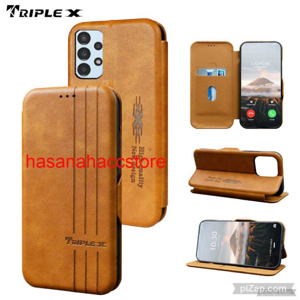CASE UNTUK HP SAMSUNG A72 CASE FLIP KULIT DOMPET MOTIF LEATHER WALLETE