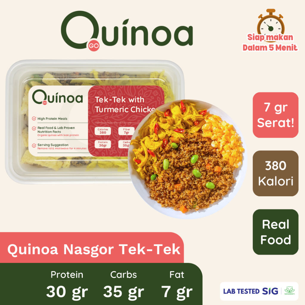 

Fit Meals Quinoa Nasi Goreng Kampung High Protein Low Calories Superfood Healthy Diet