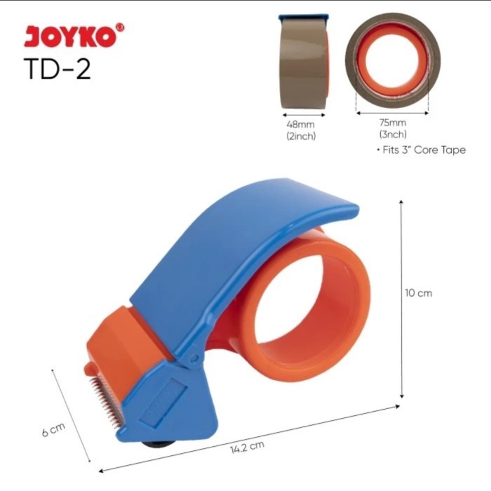 

DISKON AKHIR BULAN Rumah Alat Pemotong Lakban 4845 mm Tape Dispenser Isolasi JOYKO TD2 Tape Cutter