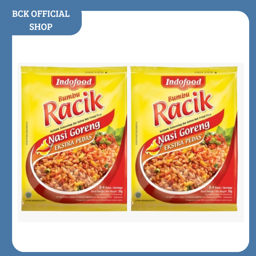 

Indofood Bumbu Racik Nasi Goreng Ekstra Pedas 5x20gr