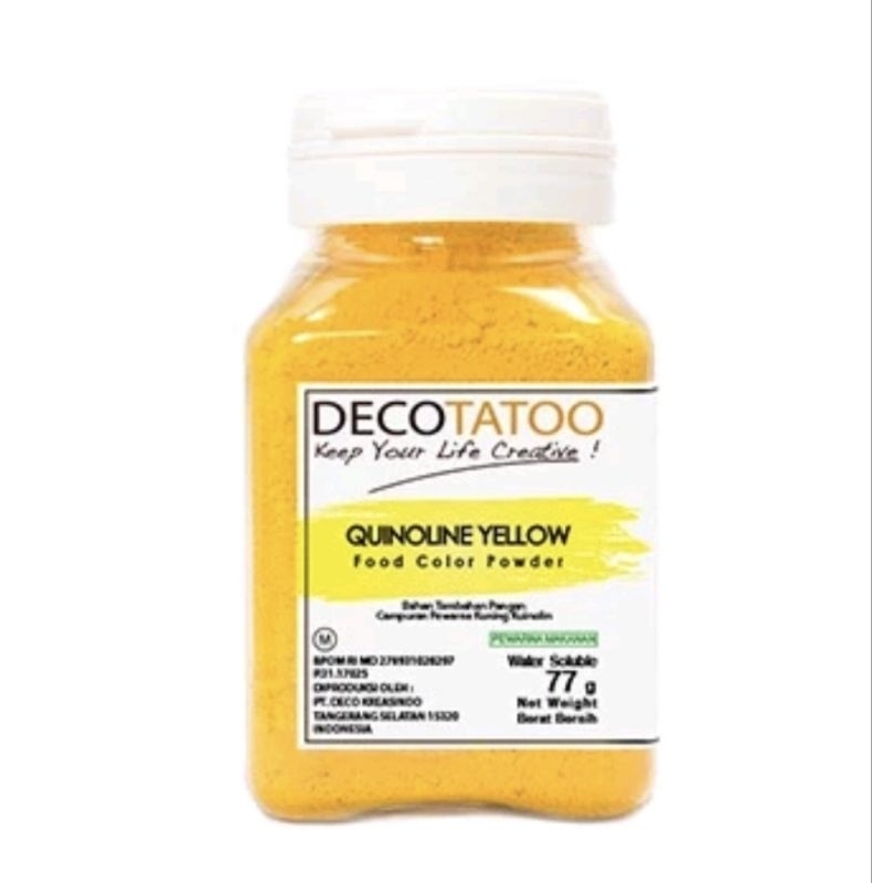 

decotatatoo quinoline yellow 77 gr