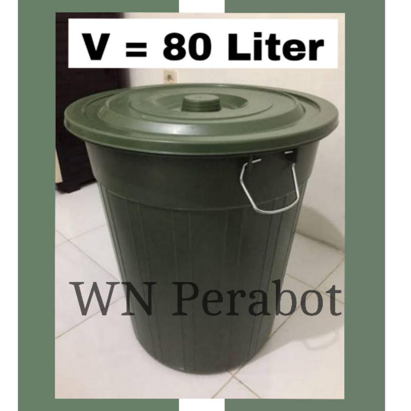 Ember/Tong/Gentong Air Polaris 80 Liter/Ember Tutup besar 80 Liter