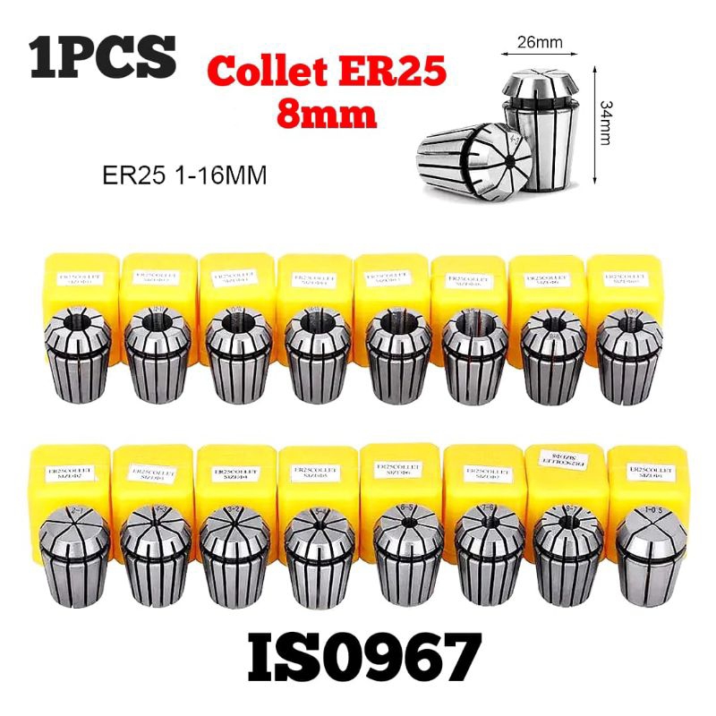 1pcs collet er25 8mm spring collet chuck bukan collet er32 oz25