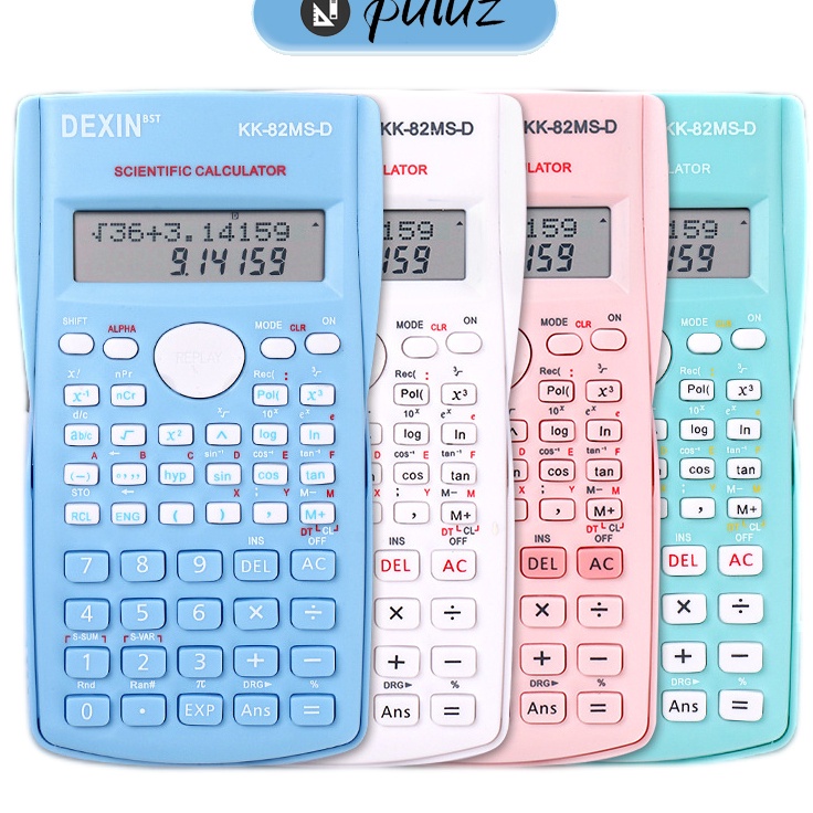 

Stock baru PuluzKalkulator Color Function Scientific Kalkulator 24 Fungsi Kalkulasi 3 Warna 17 scientific calculator