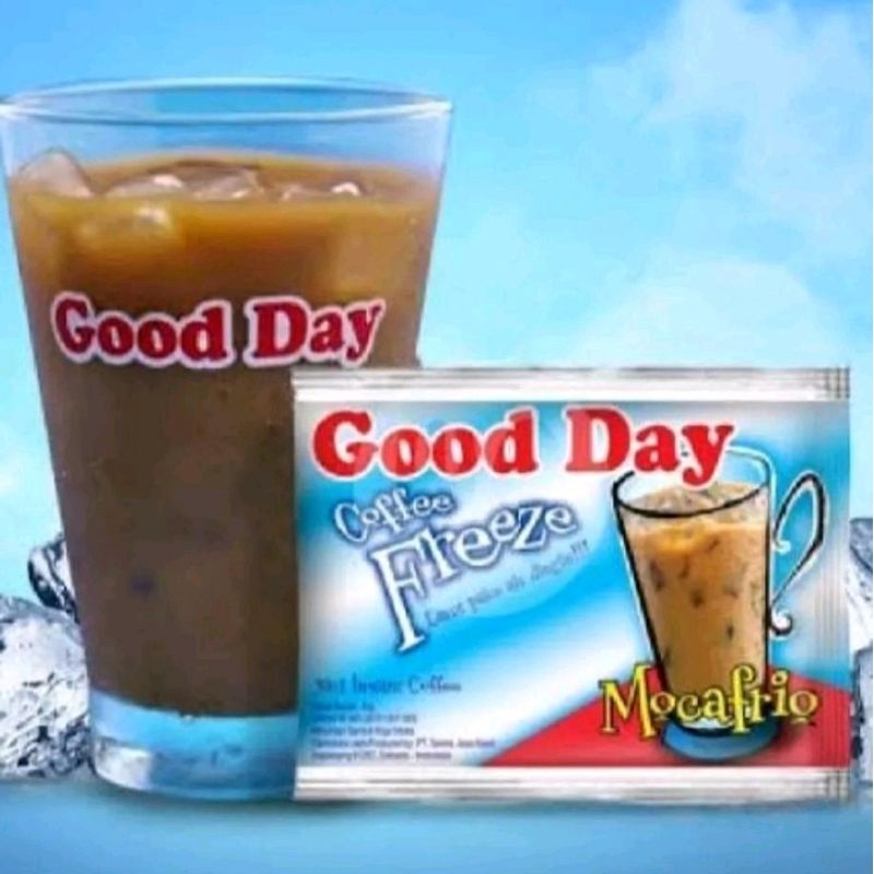 

GOOD DAY FREEZE 30gr ( paket 2 renteng)1 RENTENG ISI 10 SACHET | Rendah gula Rendah lemak Instan Coffee Minuman Kopi