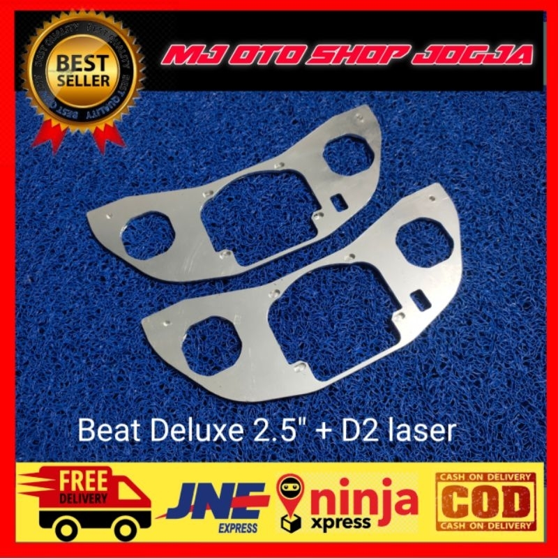 Bracket/Dudukan Biled Beat Deluxe 2.5''+ D2 laser