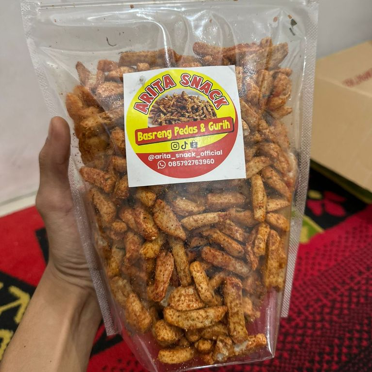 

Basreng Pedas Daun Jeruk Arita Snack - Premium Grade A 250gr 500gr 1kg