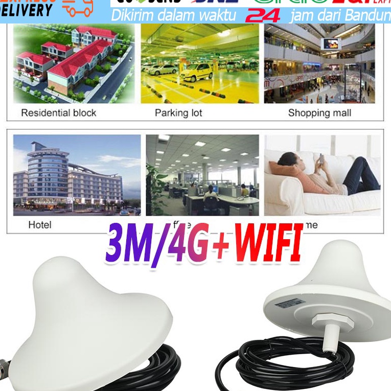 Sale 3M antena indoor 2G 3G 4G lte WIFI Signal Repeater Booster Sinyal