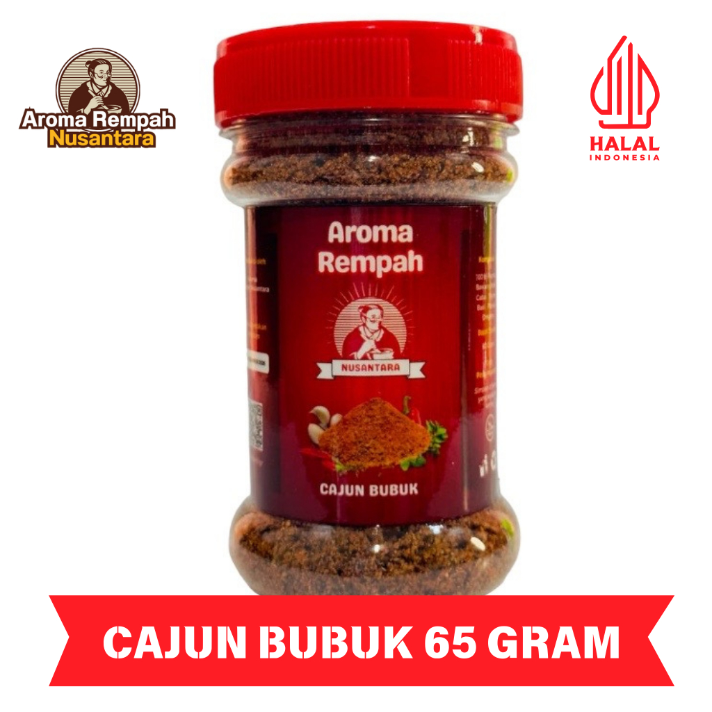 

Aroma Rempah Nusantara - Cajun Bubuk 65gr - Bumbu Masak Dapur Cajun Sauce Cajun Seasoning Spices Premium Murni