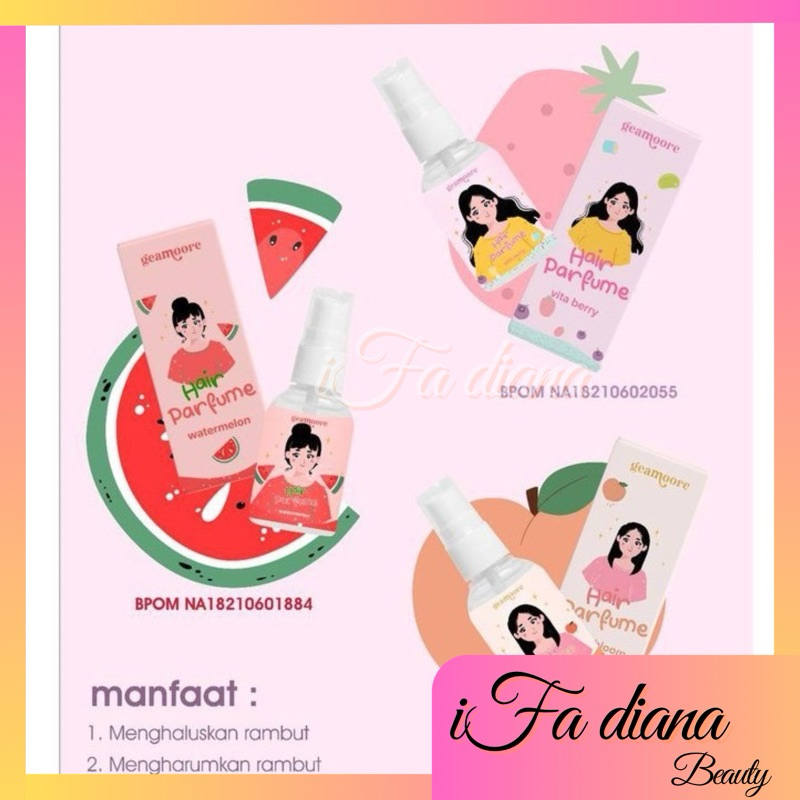 Hair parfum geamoore parfum rambut geamoore bpom || custom orderan reseller