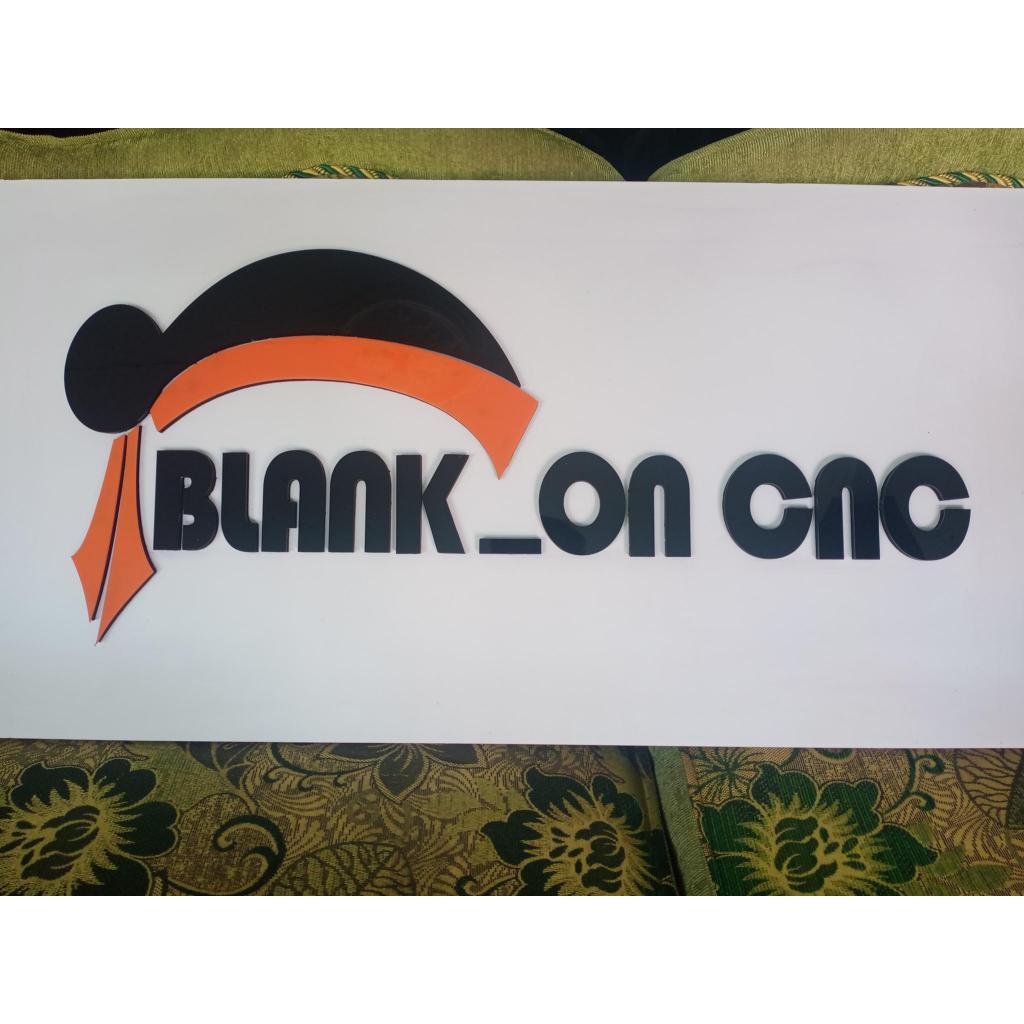 Huruf Timbul Akrilik 12mm (2mm Akrilik + 6mm Spons)