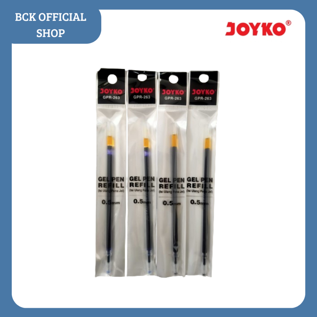 

Gel Pen Refill Isi Ulang Pen Isi Pulpen Joyko GPR-263 0.5 mm - Black-Blue (PCS)
