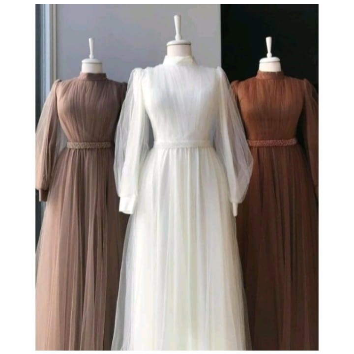 GAUN BRIDESMAID | GAUN KONDANGAN | MAXI DRESS | GAUN PESTA MUSLIM | TILE DRESS