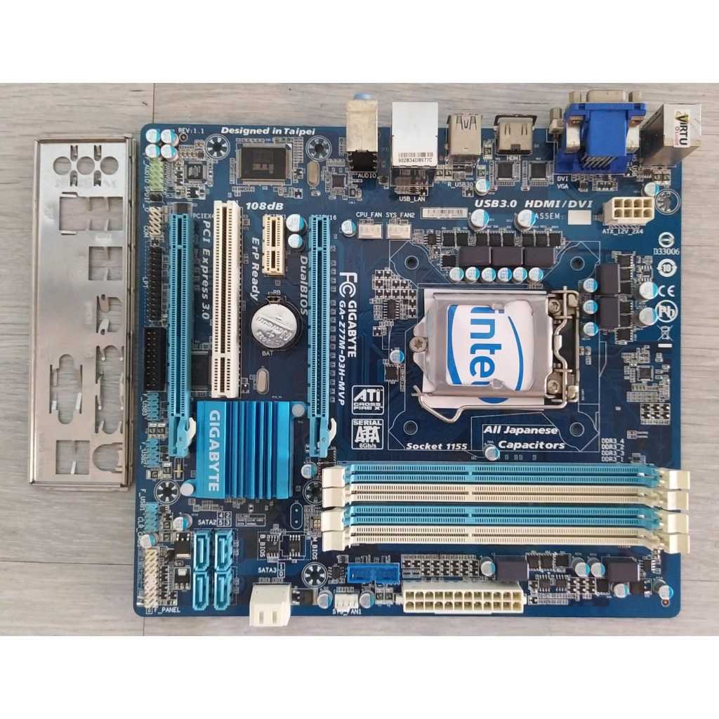 Motherboard Z77 Gigabyte (GA-Z77M-D3H-MVP) LGA1155 Mainboard Mobo