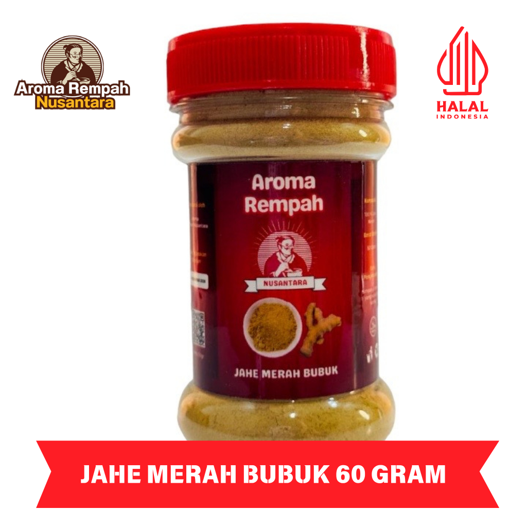 

Aroma Rempah Nusantara - Jahe Merah 60gr Bubuk - Bumbu Masak Dapur Red Ginger Powder Premium Murni