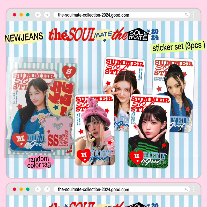 

NEWJEANS sticker set id photo - the SOULmate