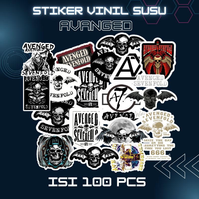 

STIKER ANIMASI AVENGED SEVENFOLD ANTI AIR ISI 100 PCS TERBARU PREMIUM