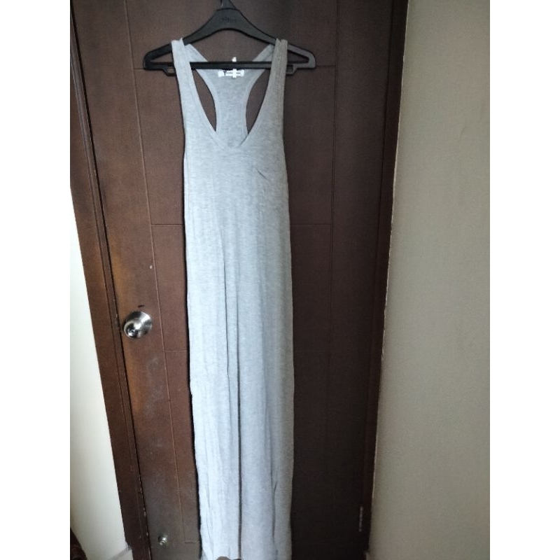 T-shirt Dress Racerback Alexander Wang Gaun Maxi Pteloved