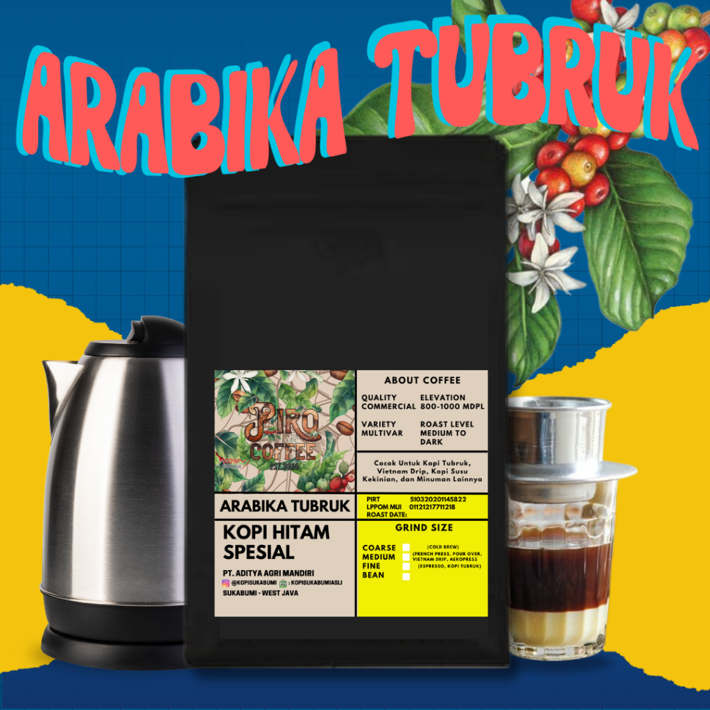 

Kopi Hitam ARABIKA TUBRUK Sukabumi (500 Gr) Kopi Hitam Arabika Bubuk