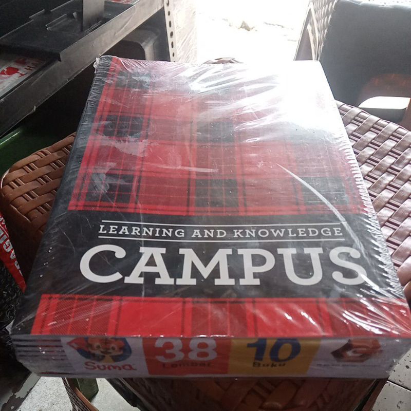 

buku tulis campus 38 lembar 1 pack isi 10 buku