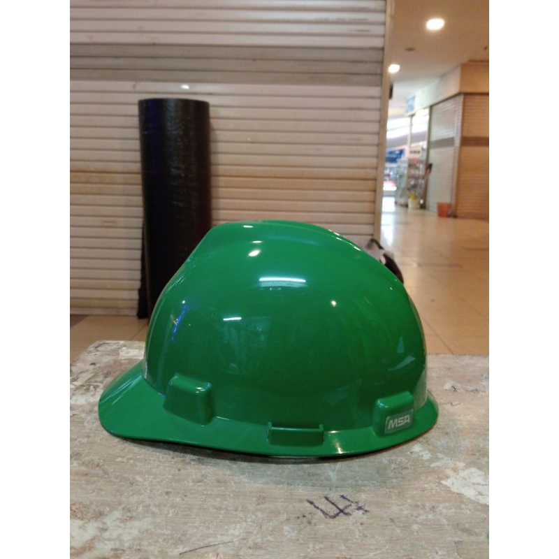 HELM SAFETY MSA V-GARD FRASTRACK / SAFETY HELMET MSA ORIGINAL HIJAU