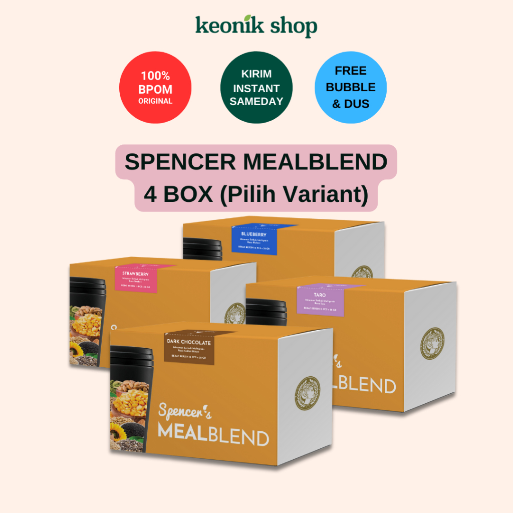 

Keonik Shop | PROMO!!! Spencer's MEALBLEND isi 4 BOX BISA PILIH VARIANT / Spencers MEAL BLEND / Meal Replacement