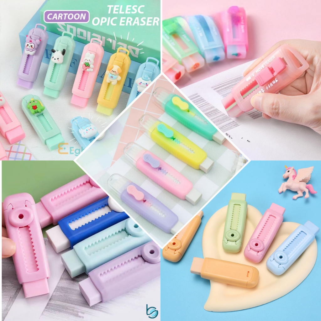 

ATK : Penghapus Mekanik Move Eraser Pastel Lucu / Karet Hapus Aesthetic